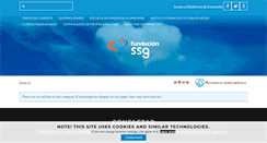Desktop Screenshot of fundacionssg.org