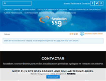 Tablet Screenshot of fundacionssg.org